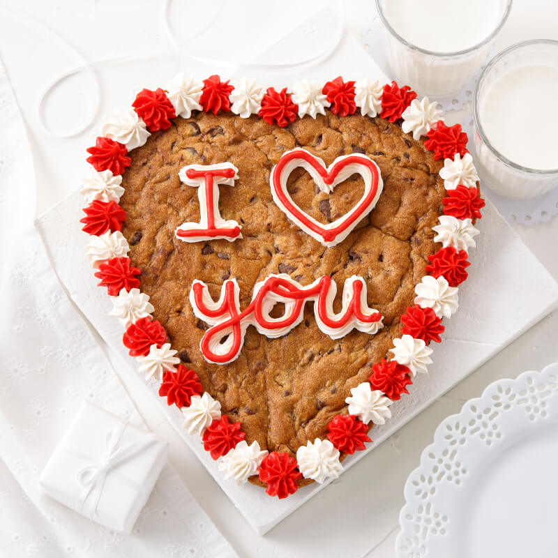 I Love You Heart Cookie Cake