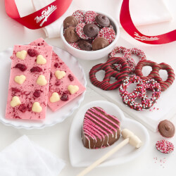Belgian Chocolate Pink Assorted Tray - Product Image A