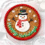 Snowperson Cookie Cake