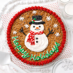 Snowperson Cookie Cake