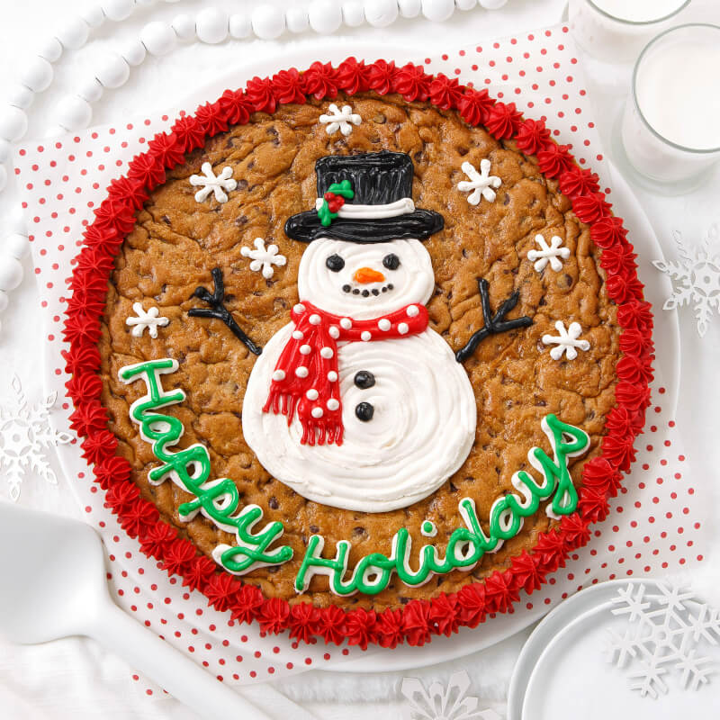 Snowperson Cookie Cake